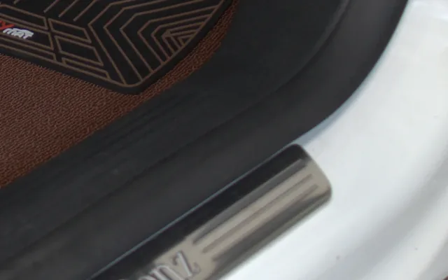 The EZYMAT mat running flush to the door sill