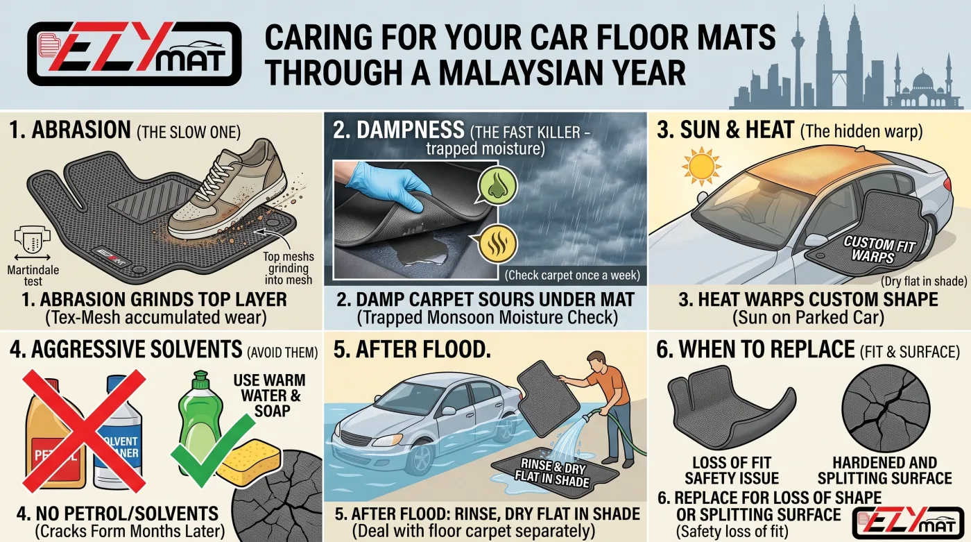 Caring for Your Car Floor Mats Through a Malaysian Year