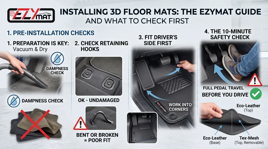 How to Install 3D Floor Mats (and What to Check First)